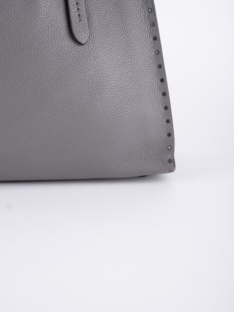 Coach Grey Leather Tote Bag