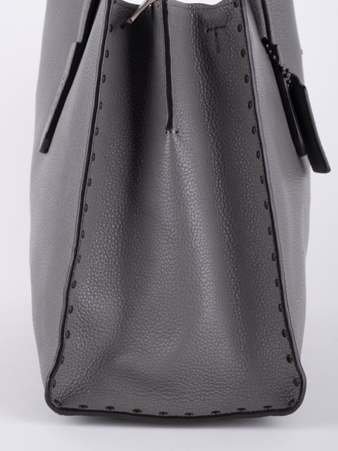 Coach Grey Leather Tote Bag