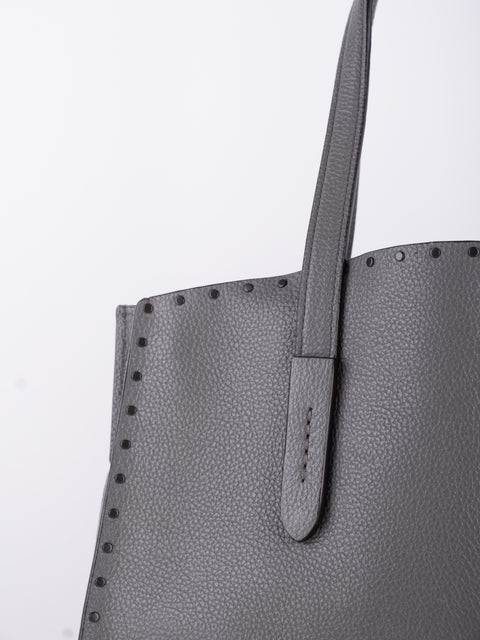 Coach Grey Leather Tote Bag