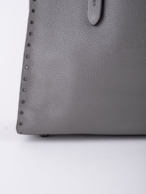 Coach Grey Leather Tote Bag