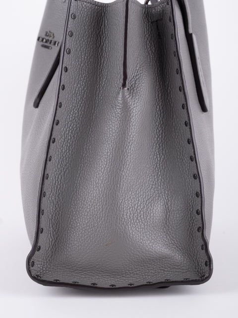 Coach Grey Leather Tote Bag
