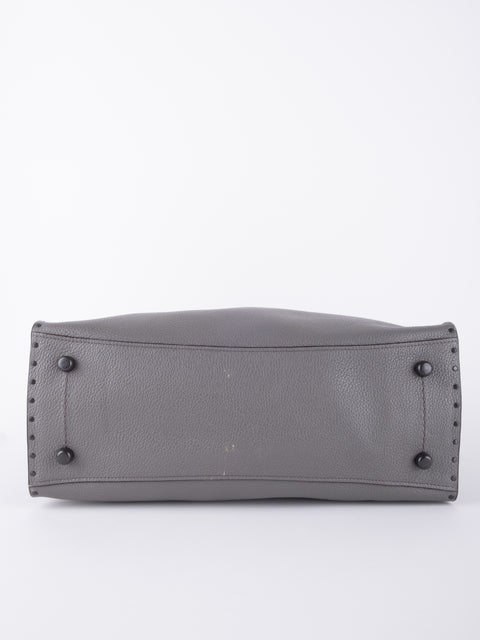 Coach Grey Leather Tote Bag