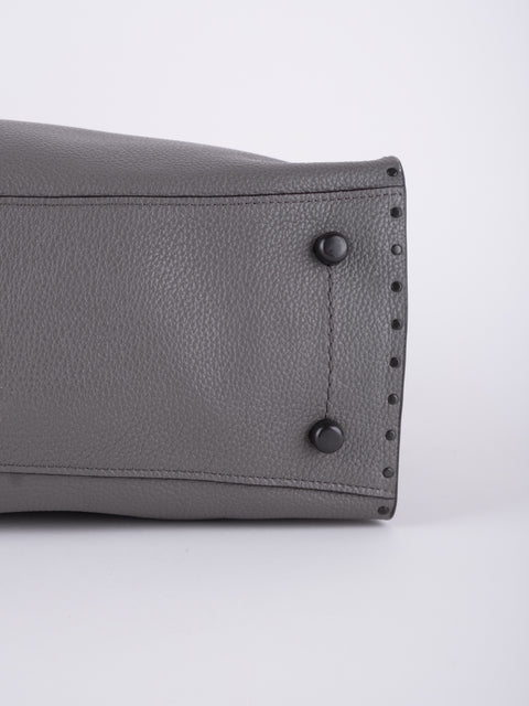 Coach Grey Leather Tote Bag