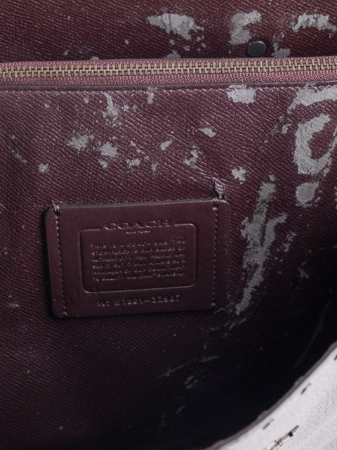 Coach Grey Leather Tote Bag