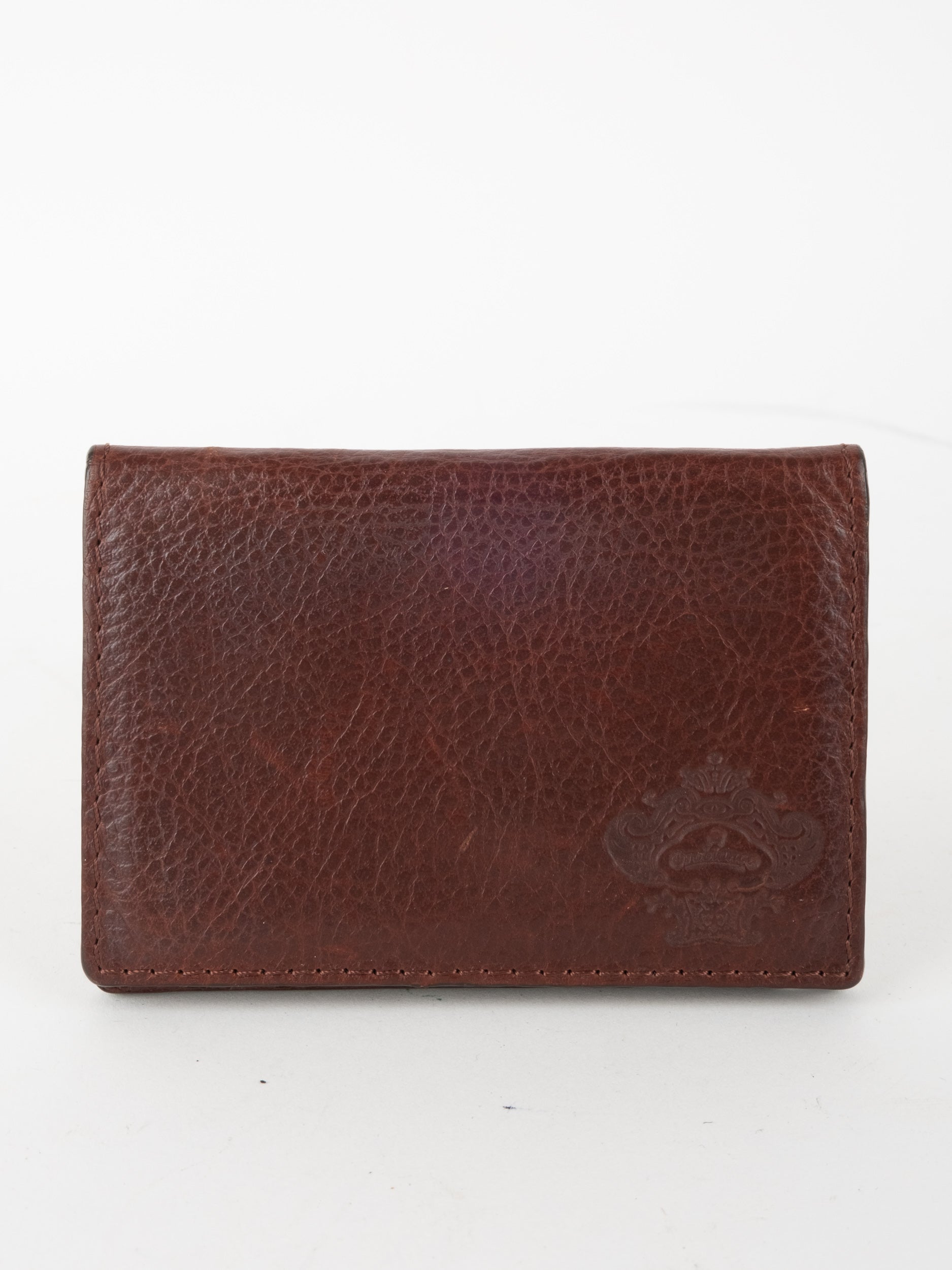 Orobianco Leather Wallet Brown Classic Compact