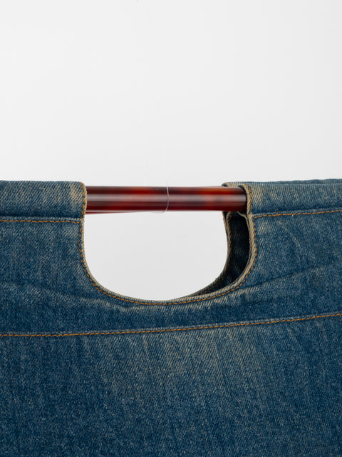 CHANEL Denim CC Top Handle - קארל לגרפלד 2000' - נדיר מאוד להשגה