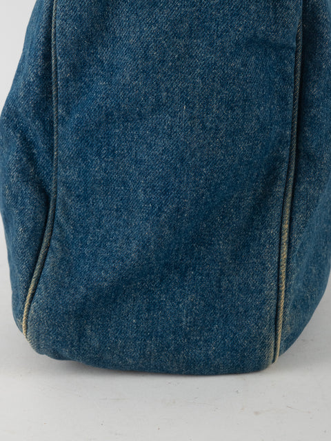 CHANEL Denim CC Top Handle - קארל לגרפלד 2000' - נדיר מאוד להשגה