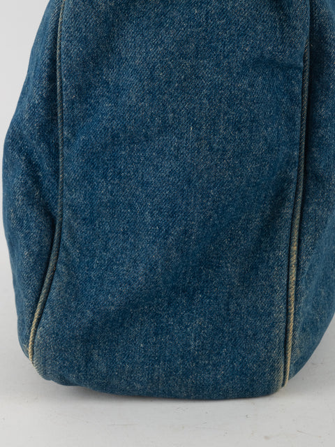 CHANEL Denim CC Top Handle - קארל לגרפלד 2000' - נדיר מאוד להשגה