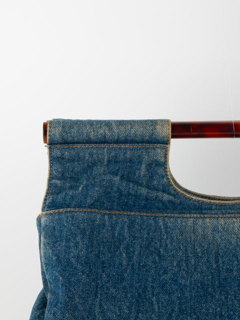 CHANEL Denim CC Top Handle - קארל לגרפלד 2000' - נדיר מאוד להשגה