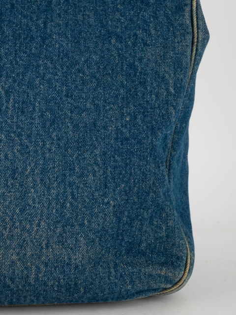 CHANEL Denim CC Top Handle - קארל לגרפלד 2000' - נדיר מאוד להשגה