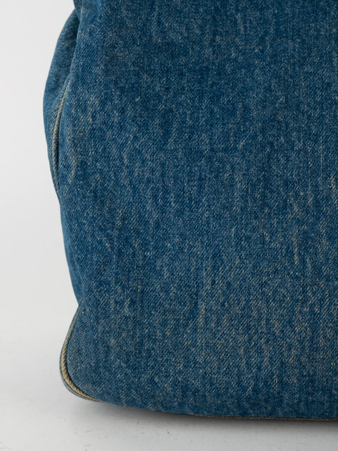 CHANEL Denim CC Top Handle - קארל לגרפלד 2000' - נדיר מאוד להשגה