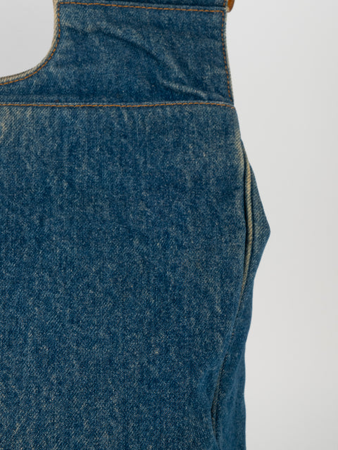 CHANEL Denim CC Top Handle - קארל לגרפלד 2000' - נדיר מאוד להשגה