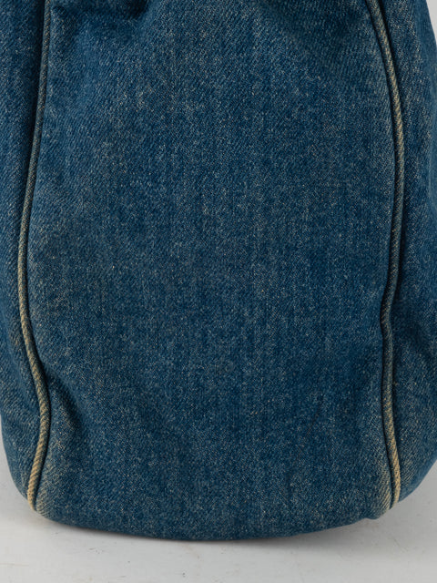CHANEL Denim CC Top Handle - קארל לגרפלד 2000' - נדיר מאוד להשגה