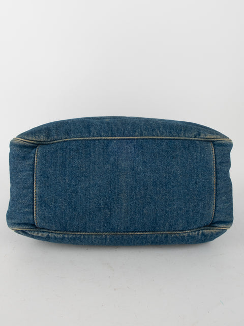 CHANEL Denim CC Top Handle - קארל לגרפלד 2000' - נדיר מאוד להשגה