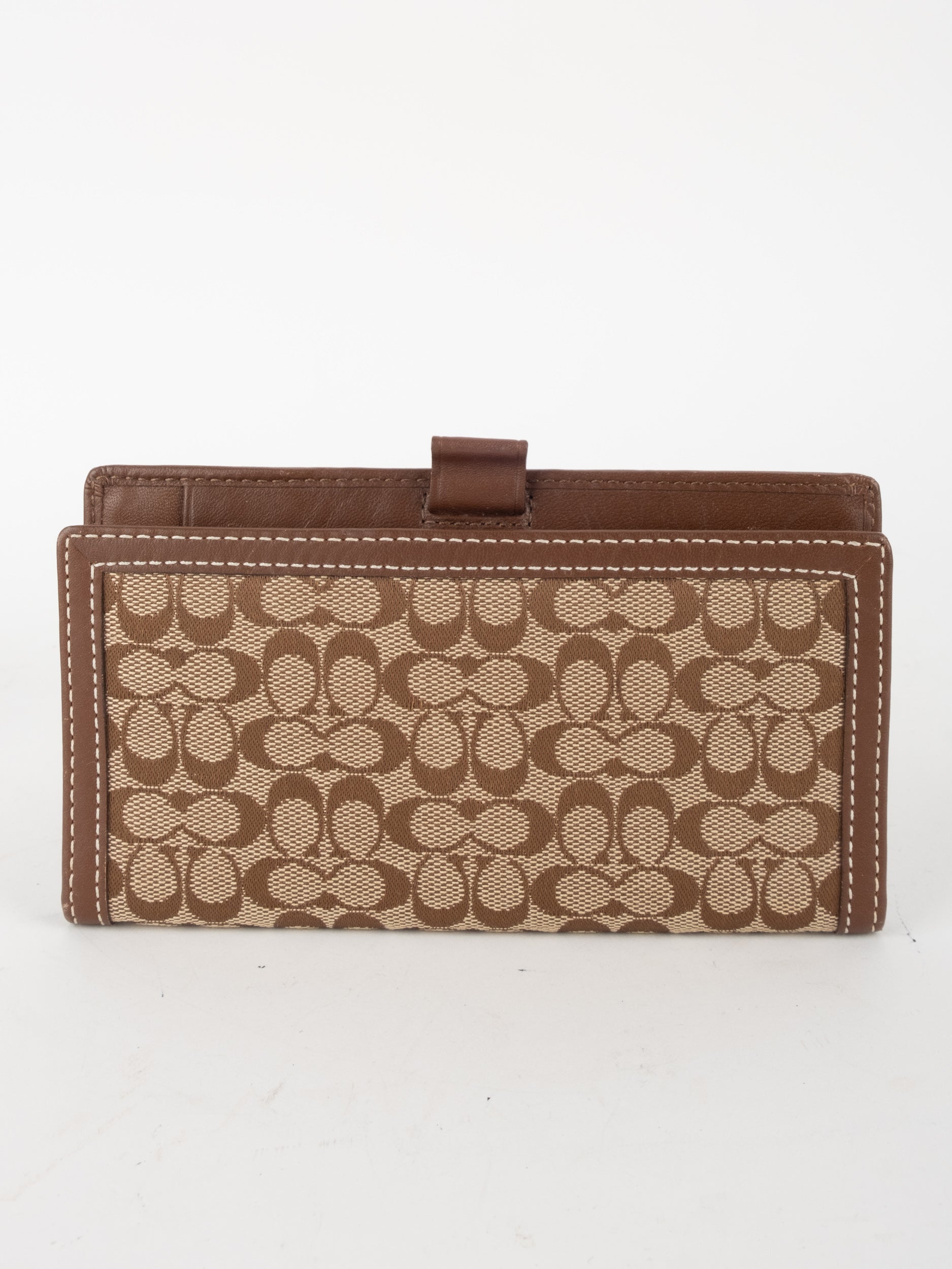 Coach Vintage Signature Long Wallet Brown Classic