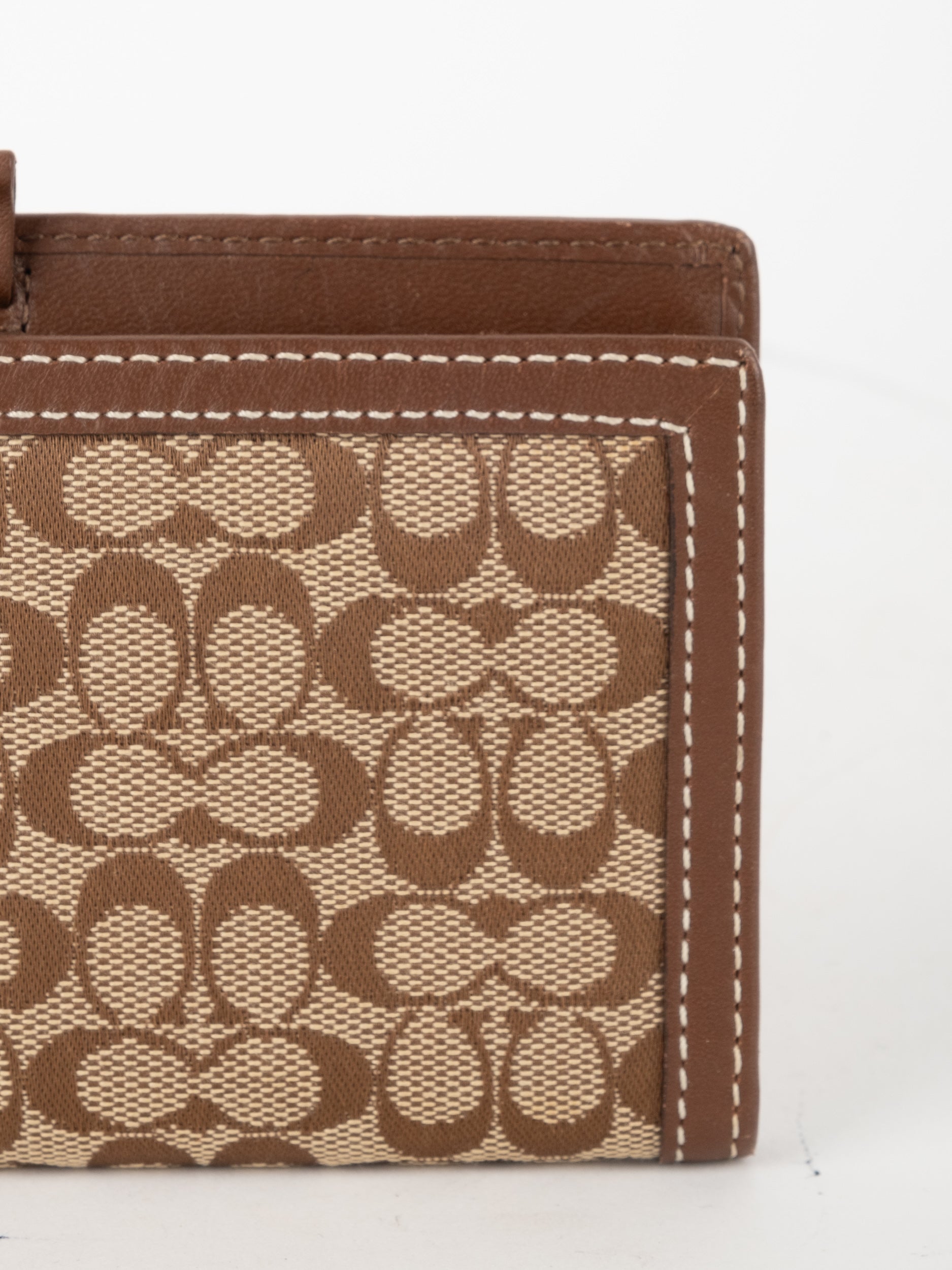 Coach Vintage Signature Long Wallet Brown Classic