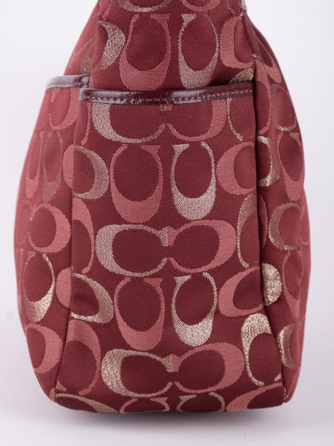 COACH Vintage Red Signature Tote Bag