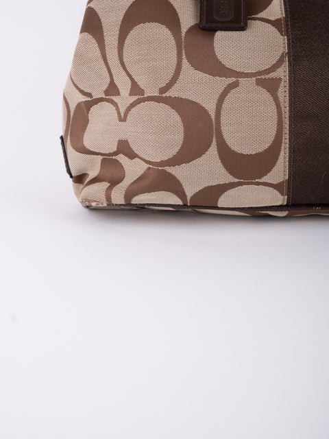 COACH Vintage Oversized Signature Tote Bag