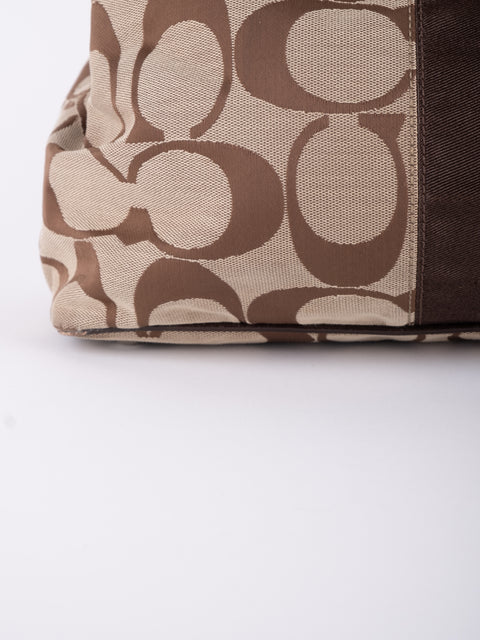 COACH Vintage Oversized Signature Tote Bag