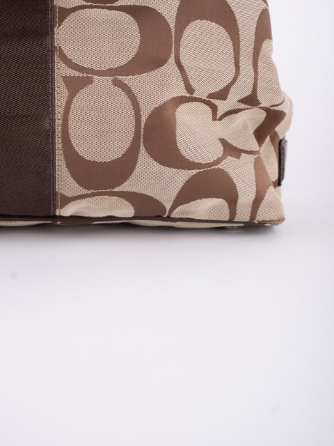 COACH Vintage Oversized Signature Tote Bag