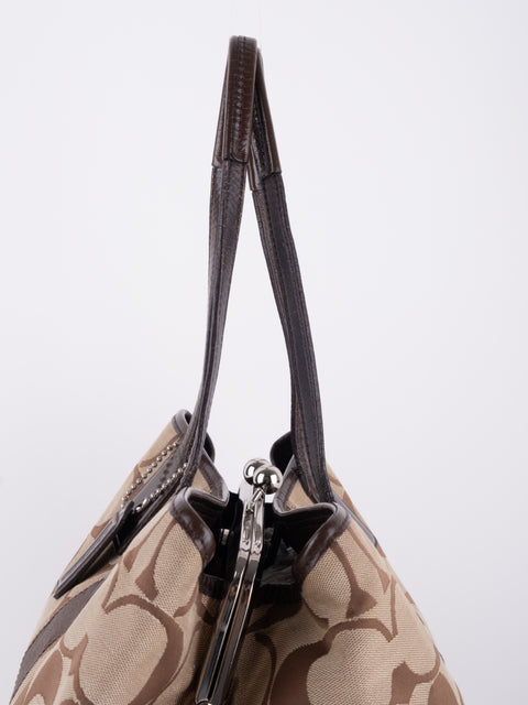COACH Vintage Oversized Signature Tote Bag