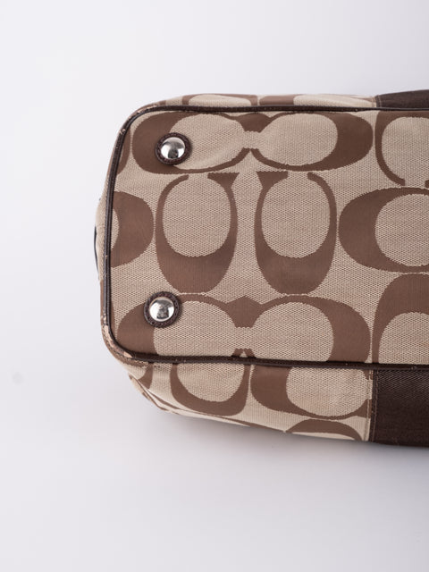COACH Vintage Oversized Signature Tote Bag
