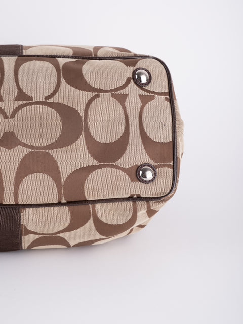 COACH Vintage Oversized Signature Tote Bag