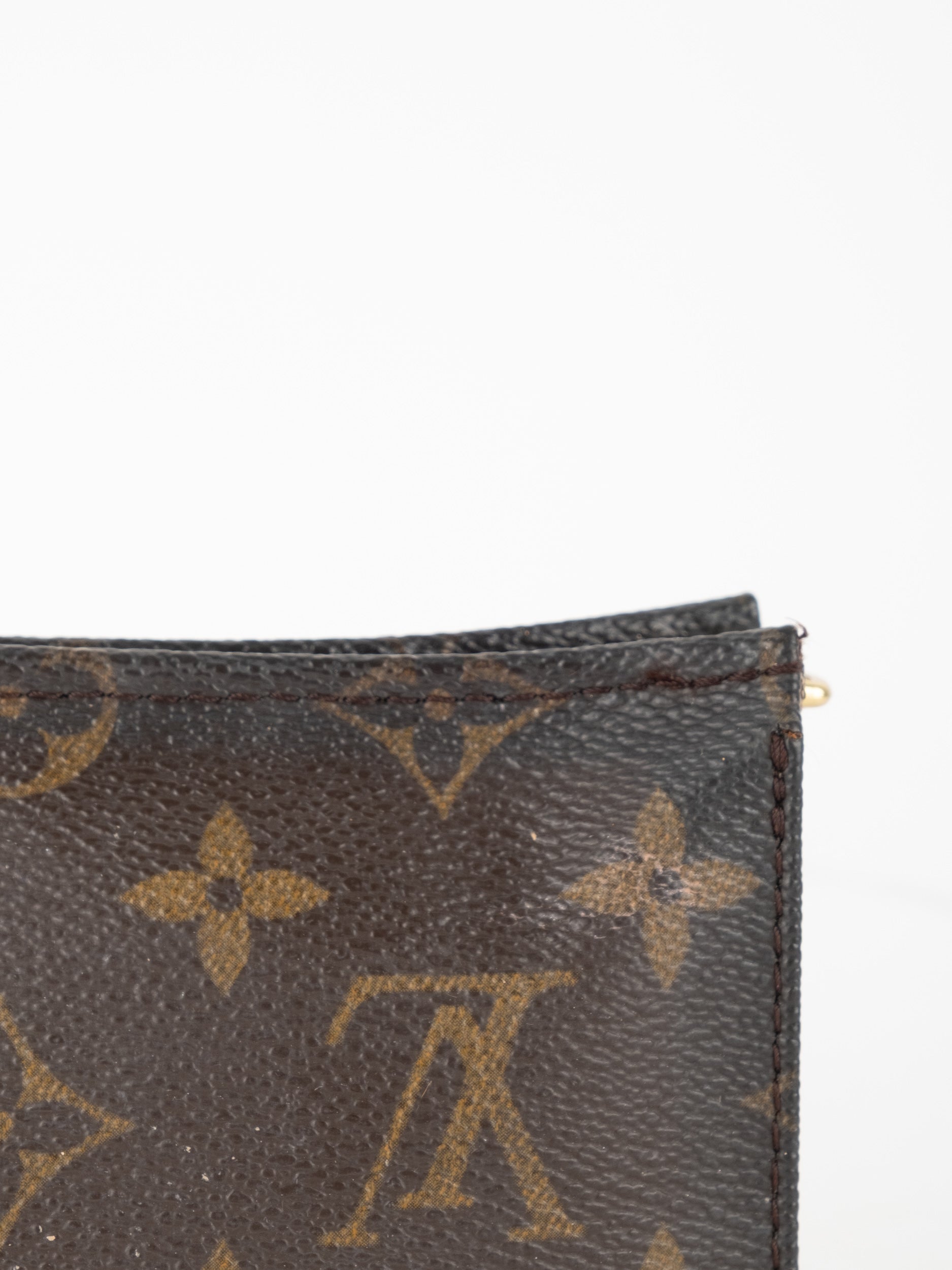 Louis Vuitton Monogram Canvas Flat Zip Pouch