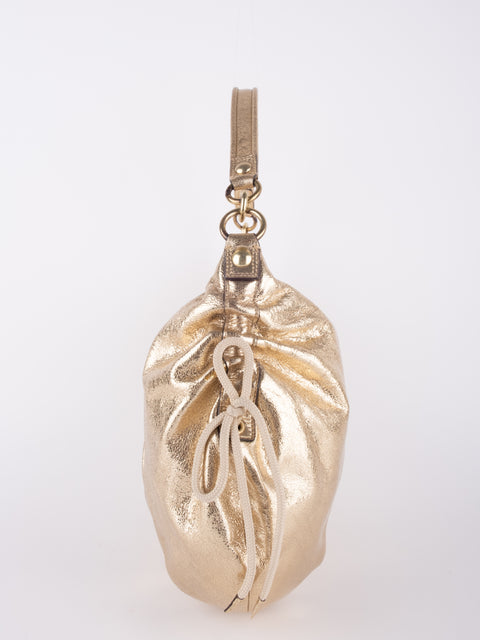 COACH Vintage Metallic Gold Hobo Bag נדיר להשגה