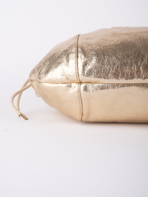 COACH Vintage Metallic Gold Hobo Bag נדיר להשגה