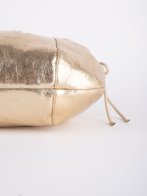 COACH Vintage Metallic Gold Hobo Bag נדיר להשגה