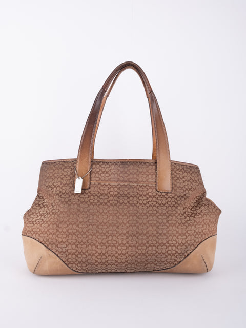 Coach Brown Leather Tote Bag