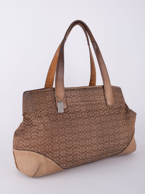 Coach Brown Leather Tote Bag