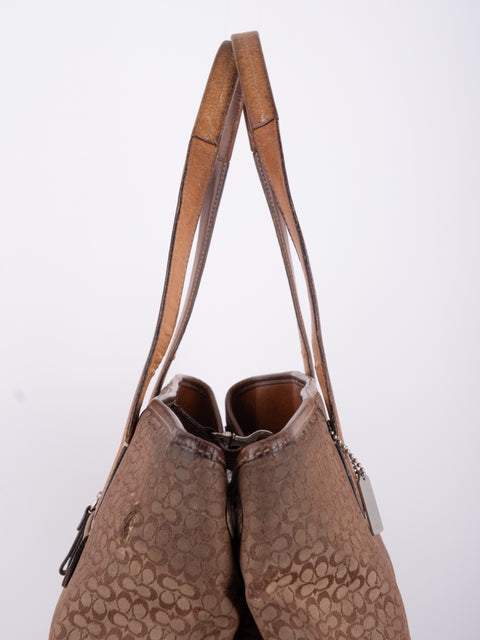 Coach Brown Leather Tote Bag