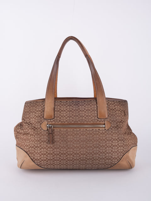 Coach Brown Leather Tote Bag