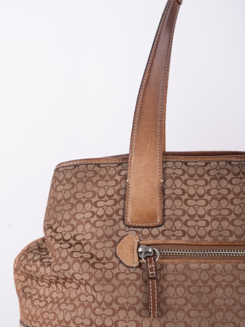 Coach Brown Leather Tote Bag