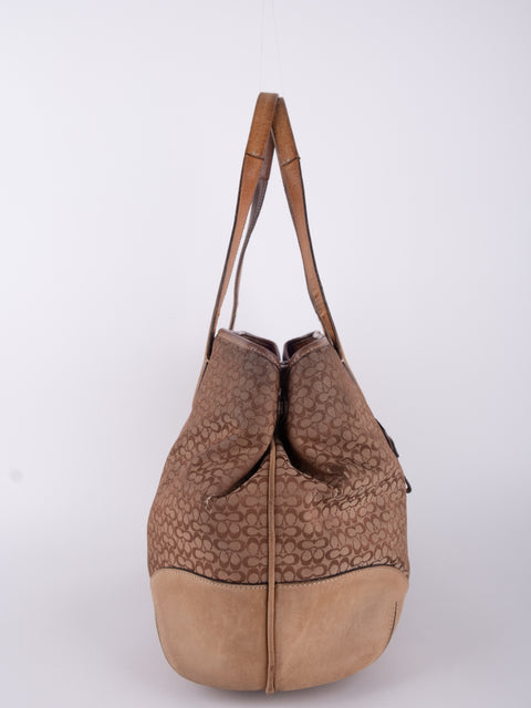 Coach Brown Leather Tote Bag