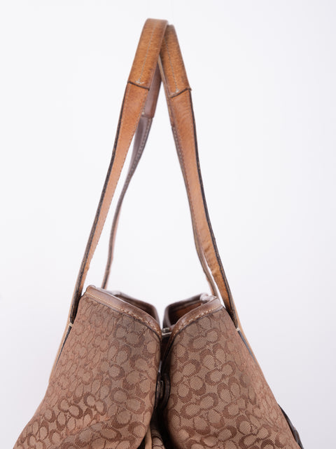 Coach Brown Leather Tote Bag