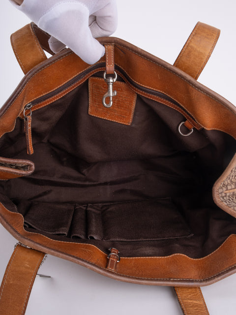 Coach Brown Leather Tote Bag