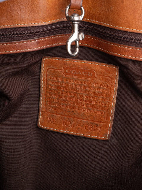 Coach Brown Leather Tote Bag