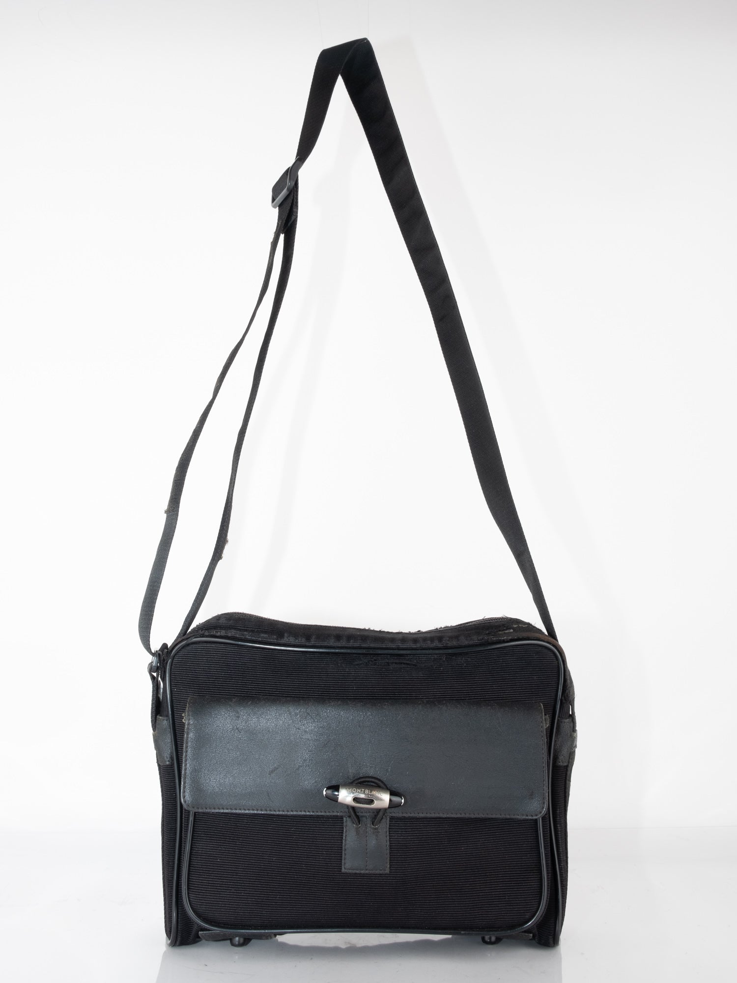 Montblanc Black Leather Crossbody Bag