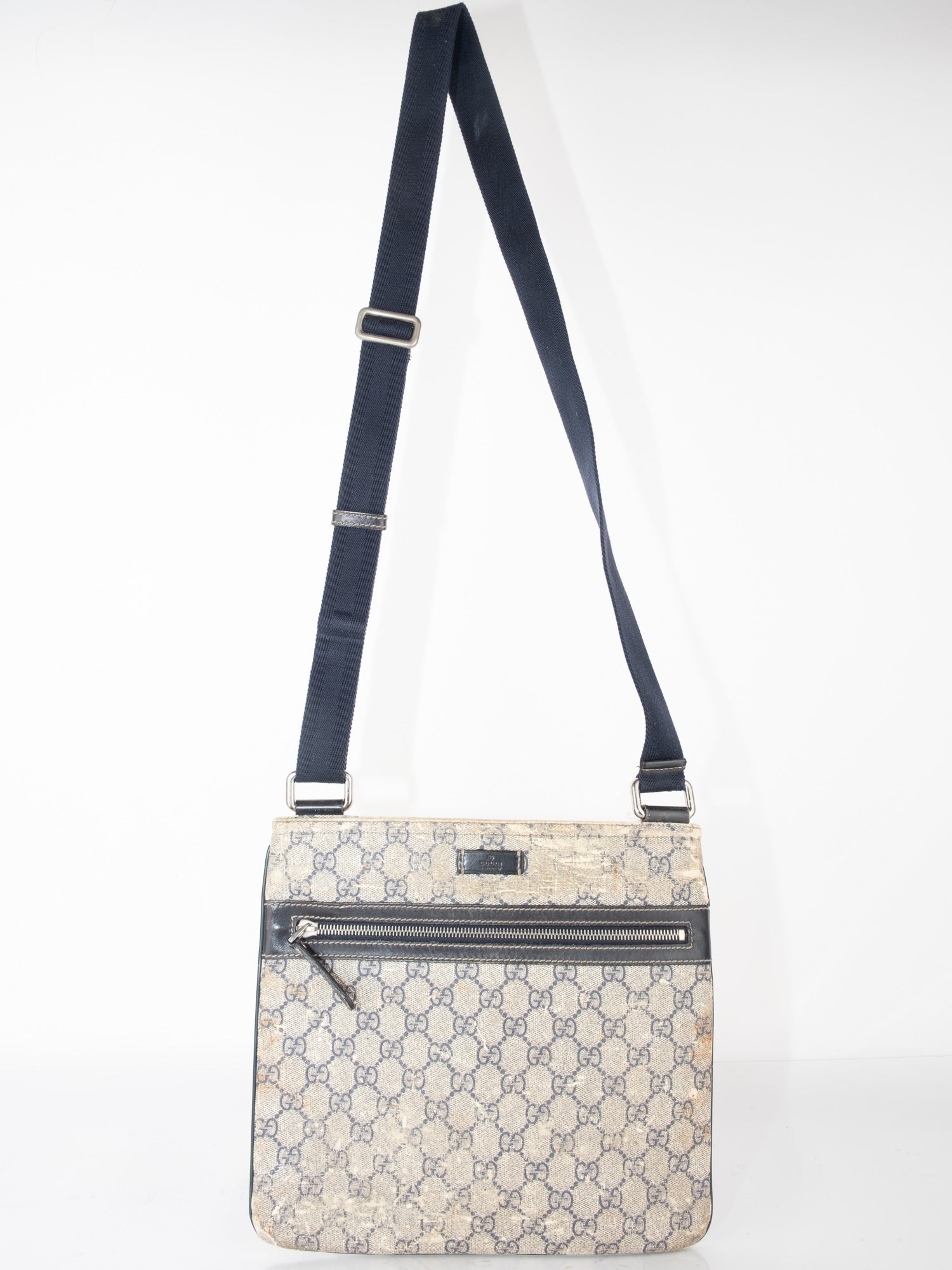 Gucci Crossbody Beige Canvas Bag