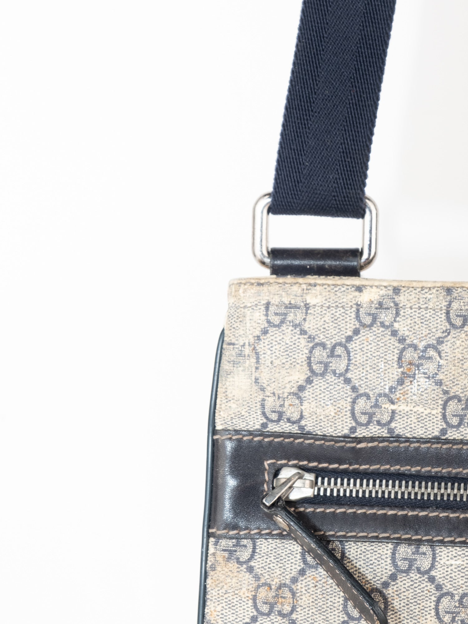 Gucci Crossbody Beige Canvas Bag