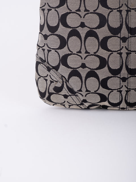 COACH Vintage Black Signature Crossbody Bag