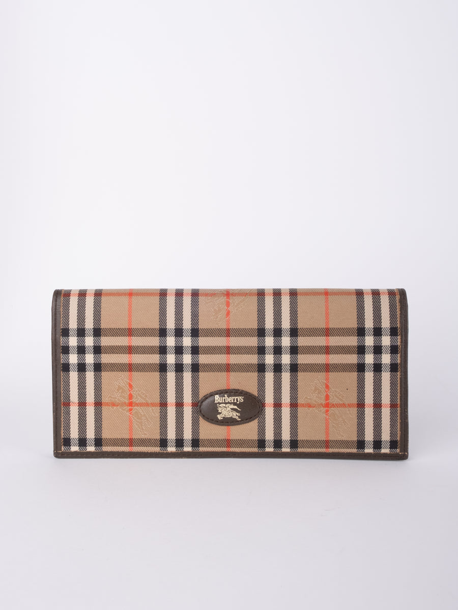 Burberry Vintage Check Long Wallet