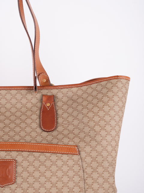 CELINE Vintage Macadam Tote Bag