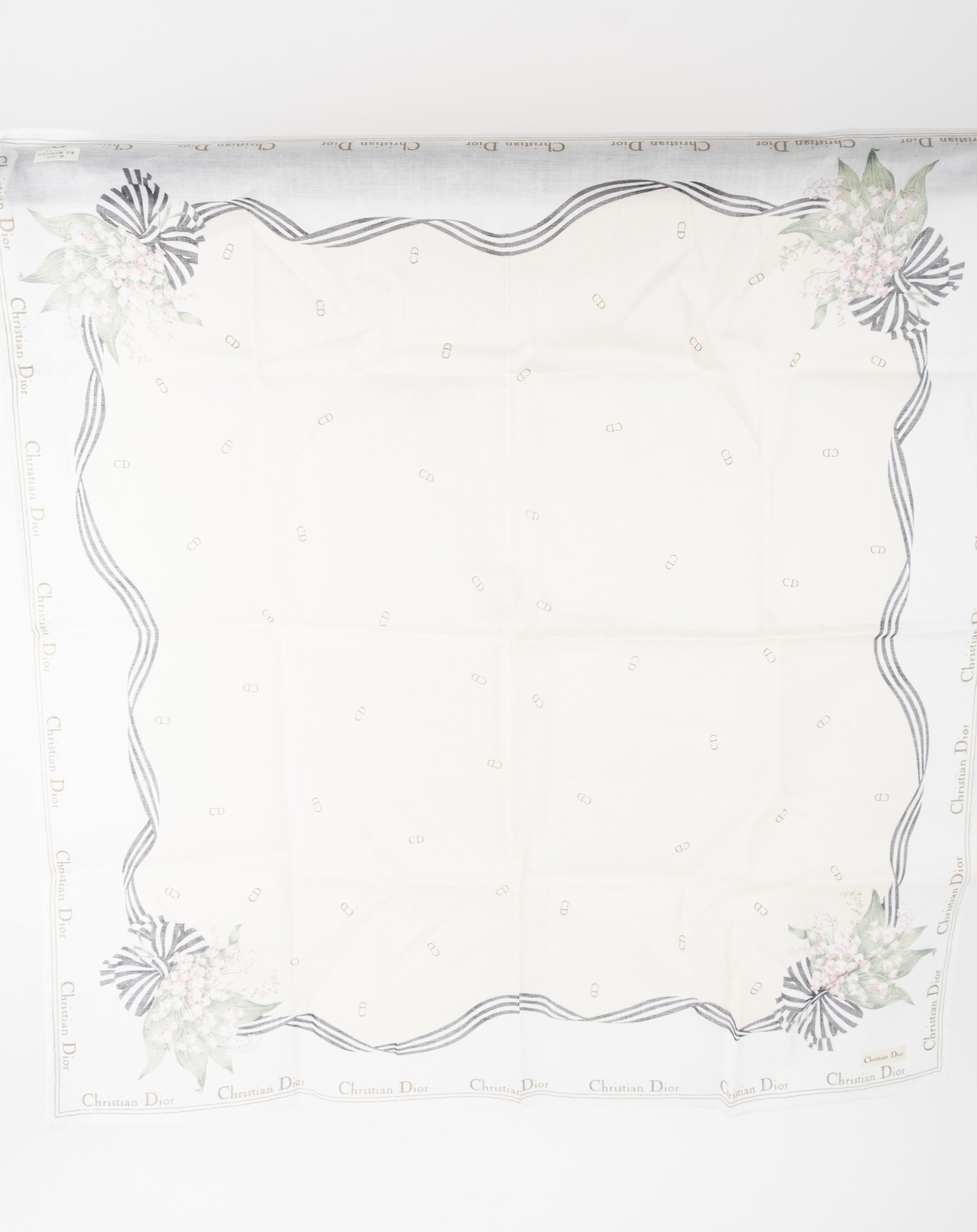 Dior Cotton Handkerchief Square Classic