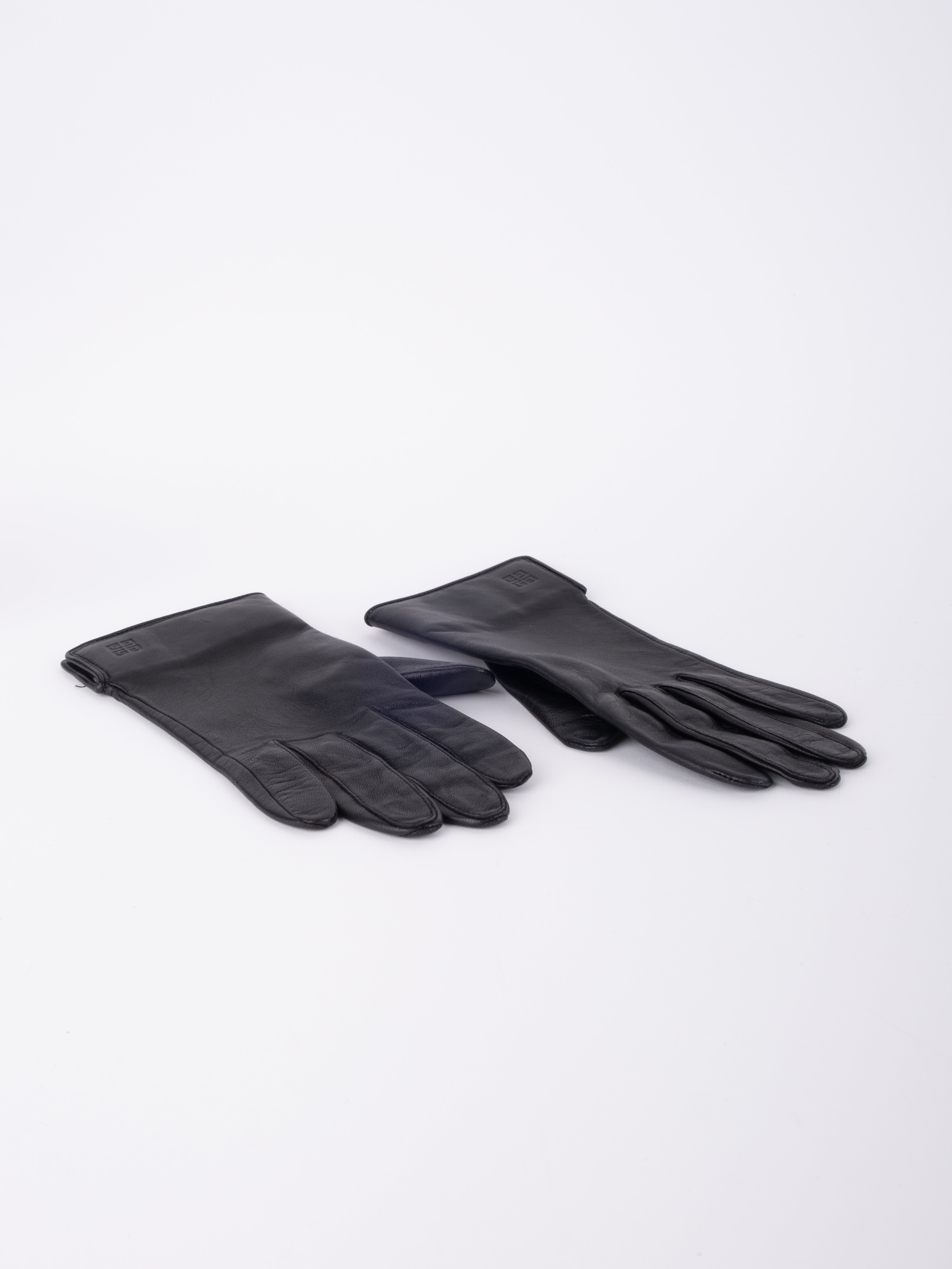 Givenchy Leather Gloves Black
