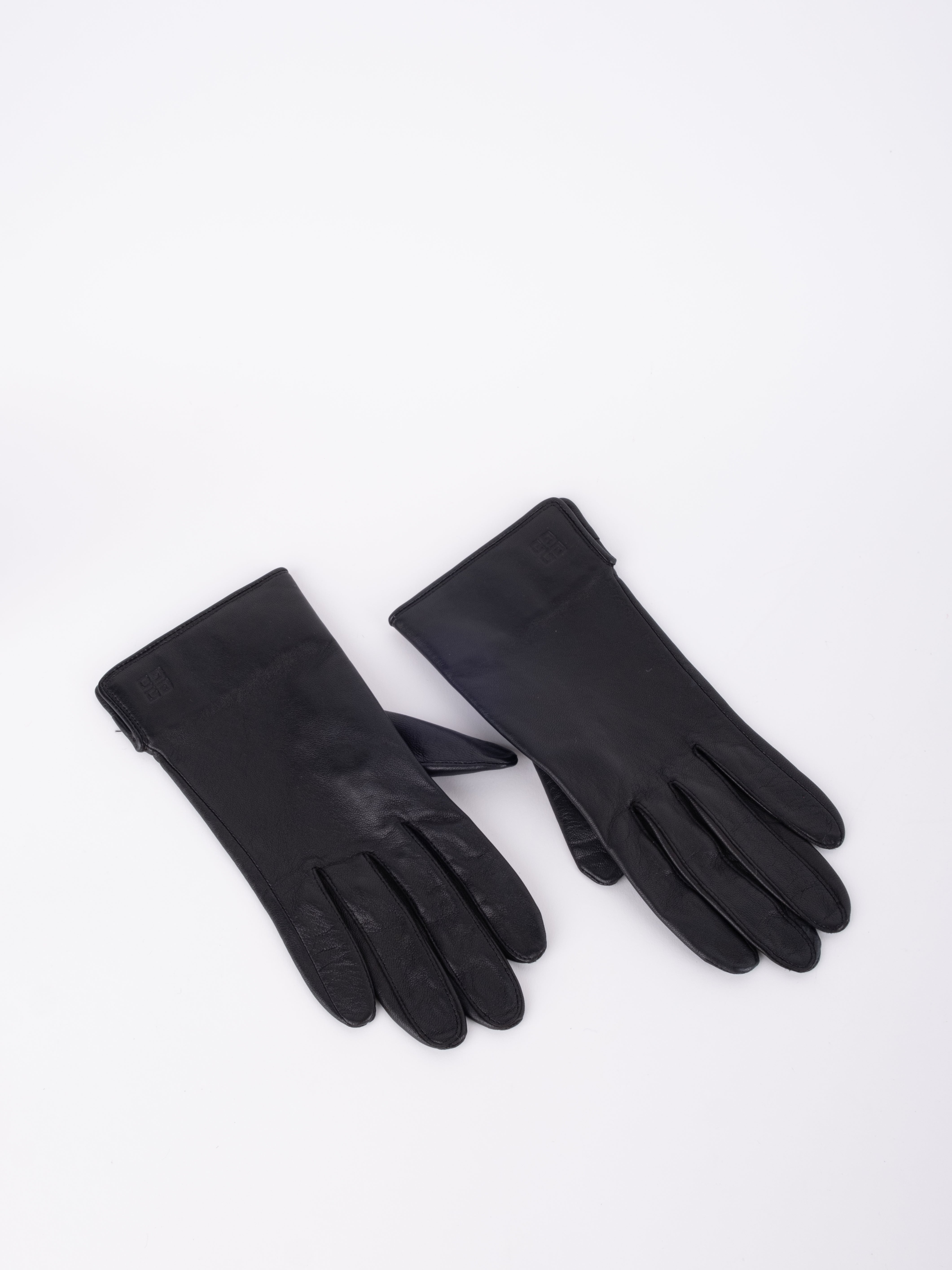 Givenchy Leather Gloves Black