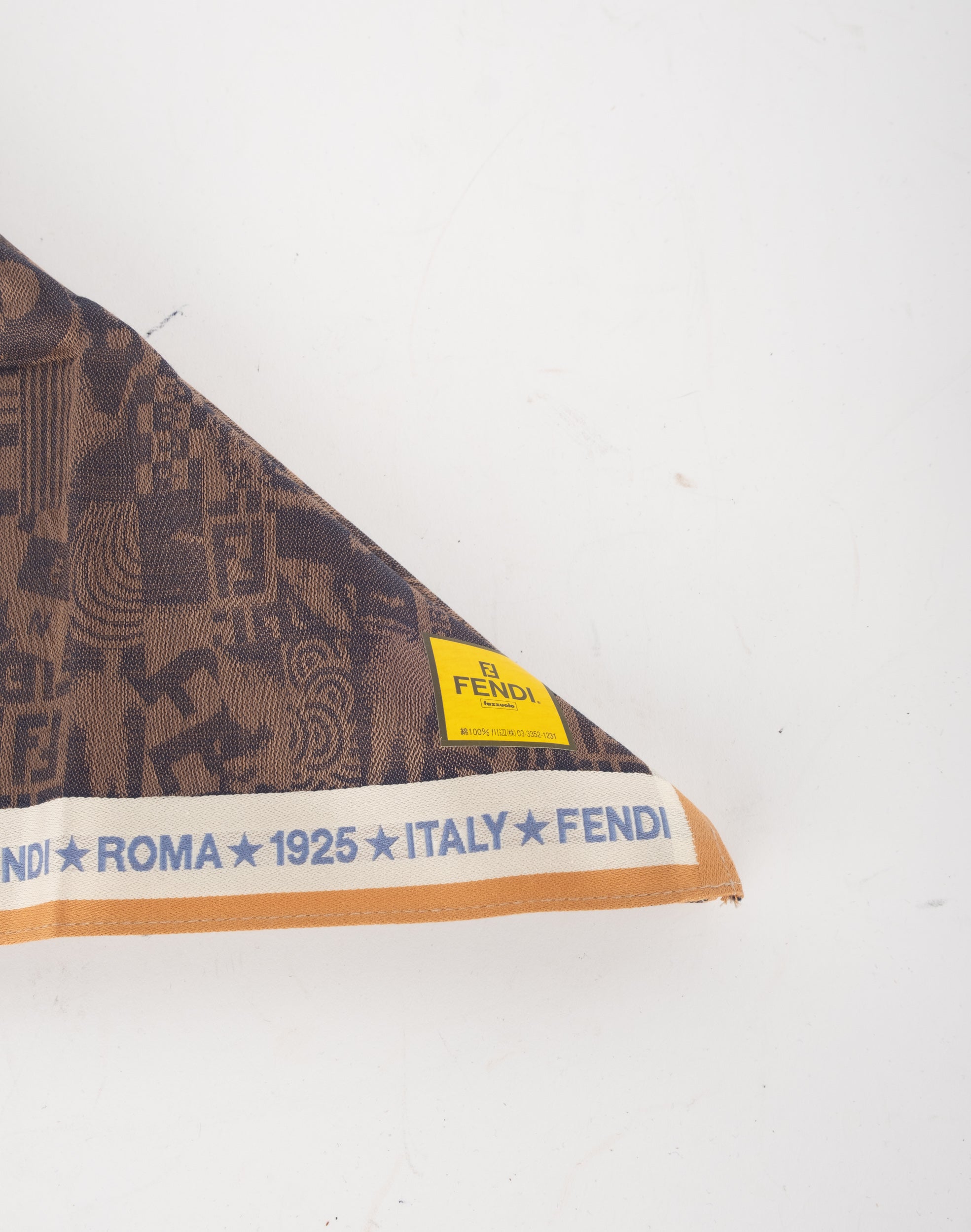 Fendi Cotton Handkerchief Square Classic